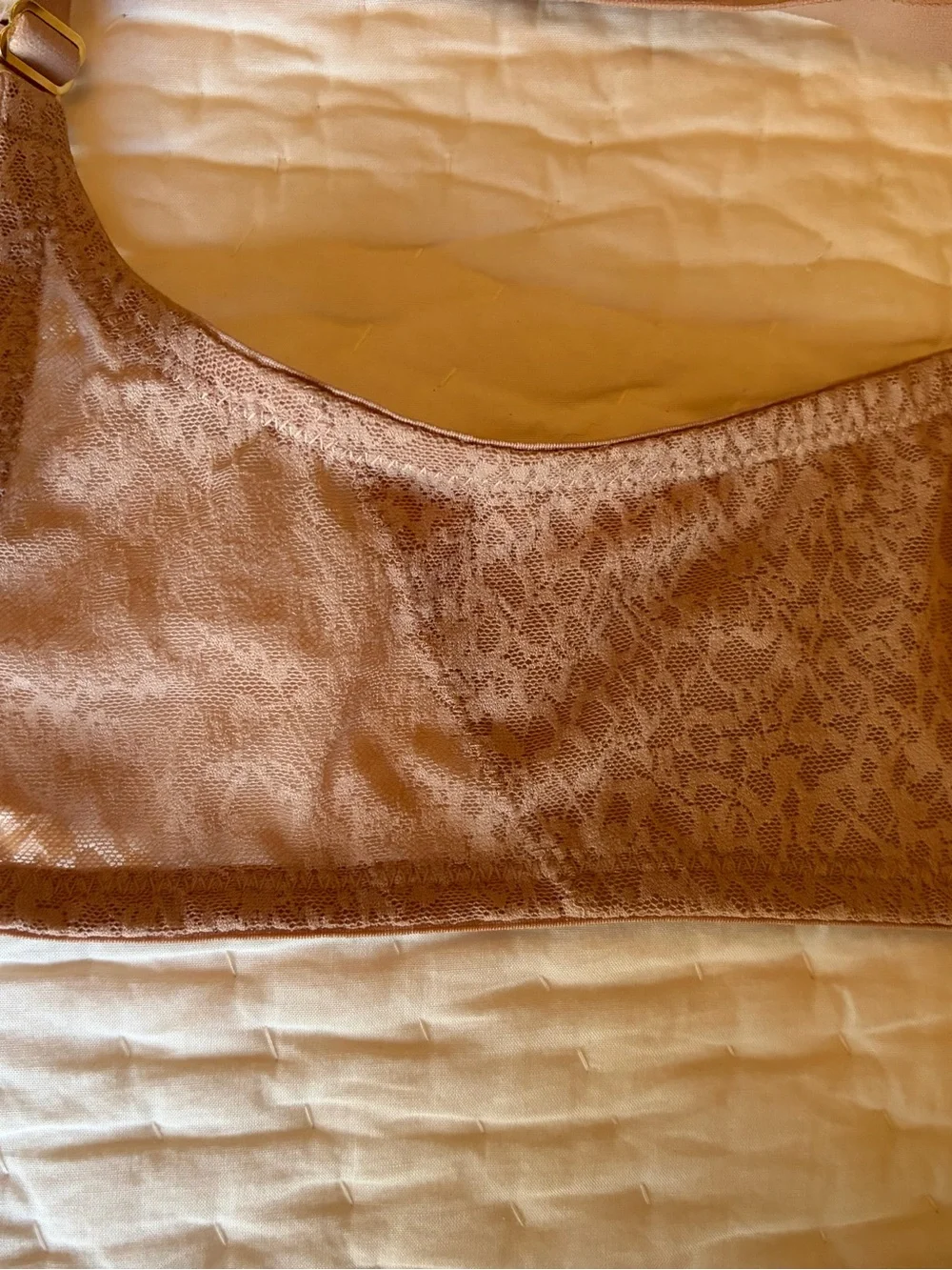 Natori Lace T-Shirt Bra Pair in Light Blue and Nude - Picture 4 of 12